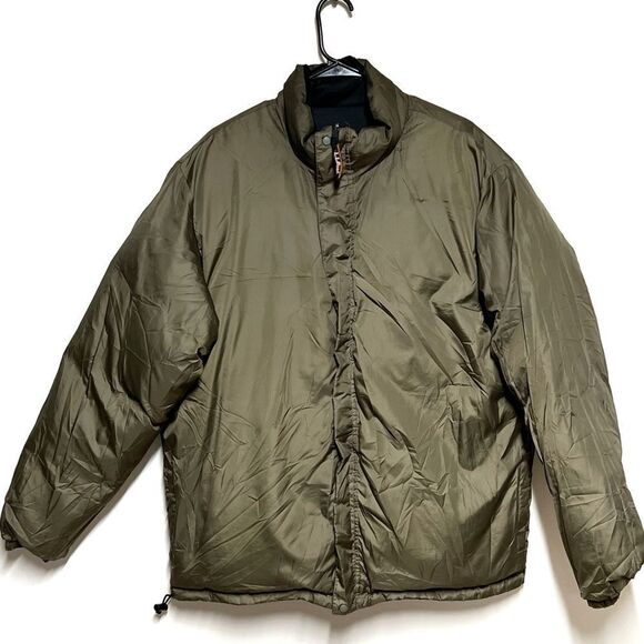 LL Bean Men’s Black Down Filled Reversible Puffer Jacket Like New Sz L - Picture 3 of 5